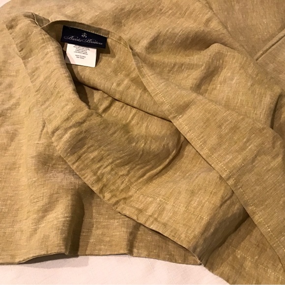 New Brooks Brothers Linen Duvet and Shams - Picture 2 of 4